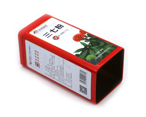 松花粉片馬口鐵盒