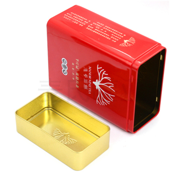 英德紅茶鐵盒，方形茶葉鐵盒包裝